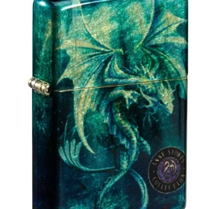Zippo accendino Ricaricabile Antivento Made In Usa Nel Box Regalo Verde Unisex
