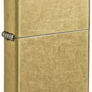 Zippo Antivento Ricaricabile Made In Usa Oro uomo donna 48267