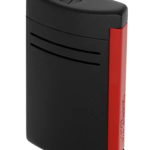 S.t.dupont Accendino Maxijet Fiamma Potente Antivento Ricaricabile Nero Rosso 020160N