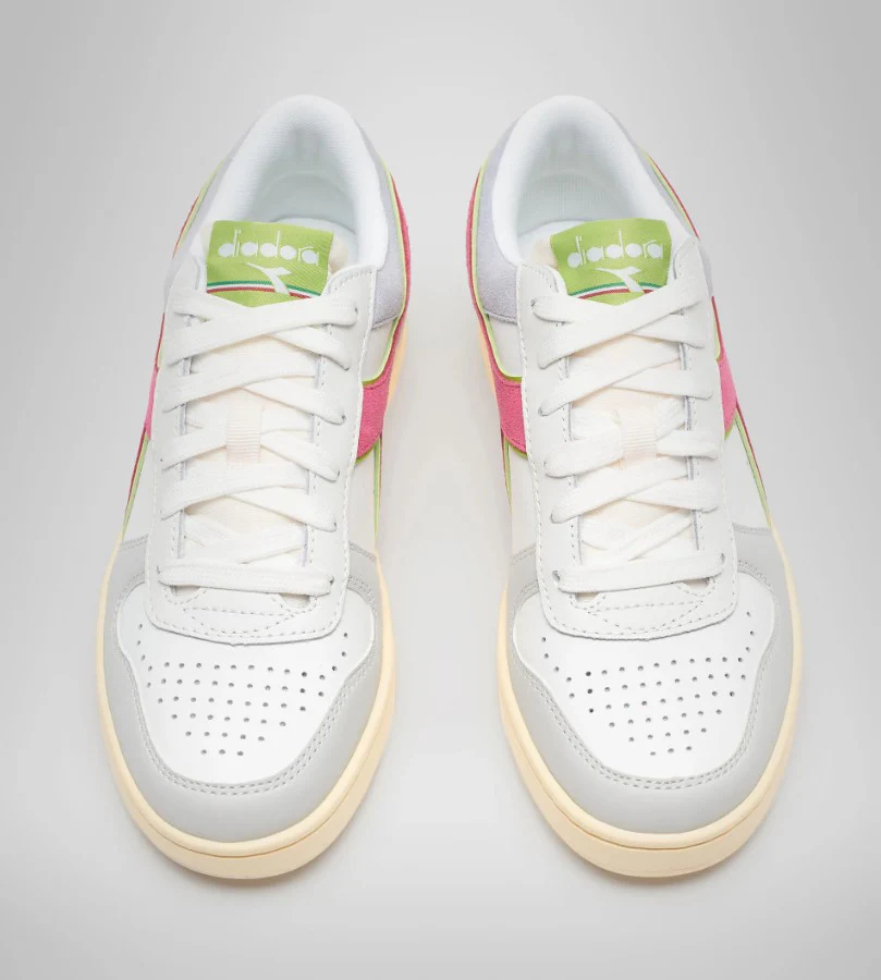 Diadora Sneaker Magic Basket Low WN in Pelle Bianco - immagine 7