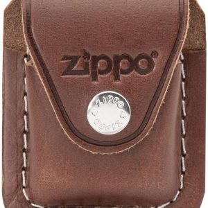 Zippo Custodia Porta accendino in Pelle Con Clip Marrone Unisex