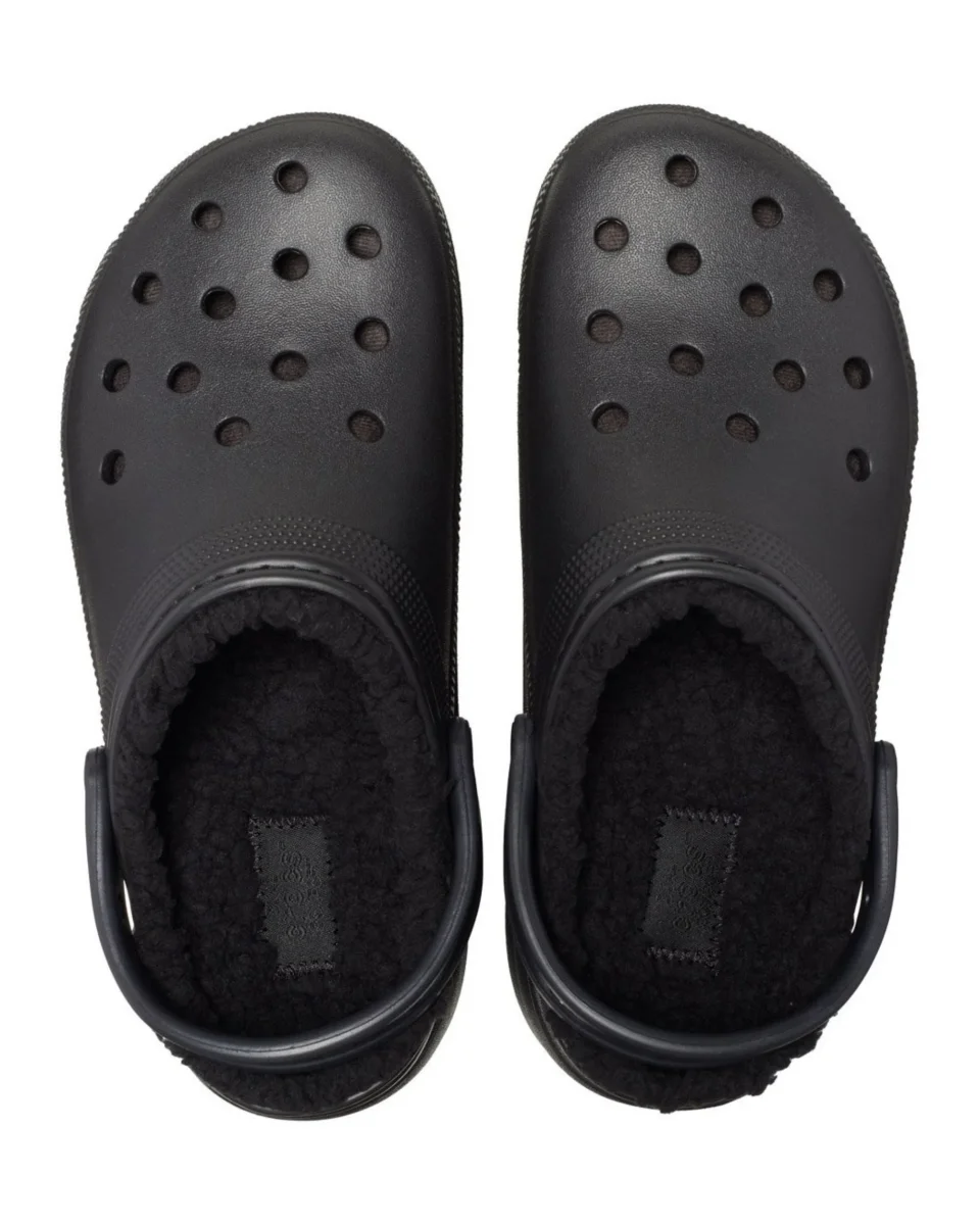 Crocs Classic Platform Lined Clog Nero TPE - immagine 5