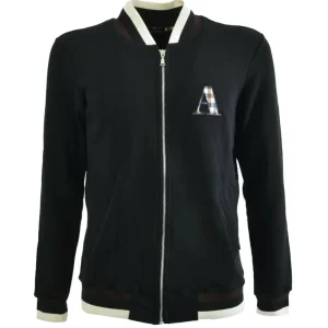 Aquascutum London Full Zip Manica Lunga Nero Uomo