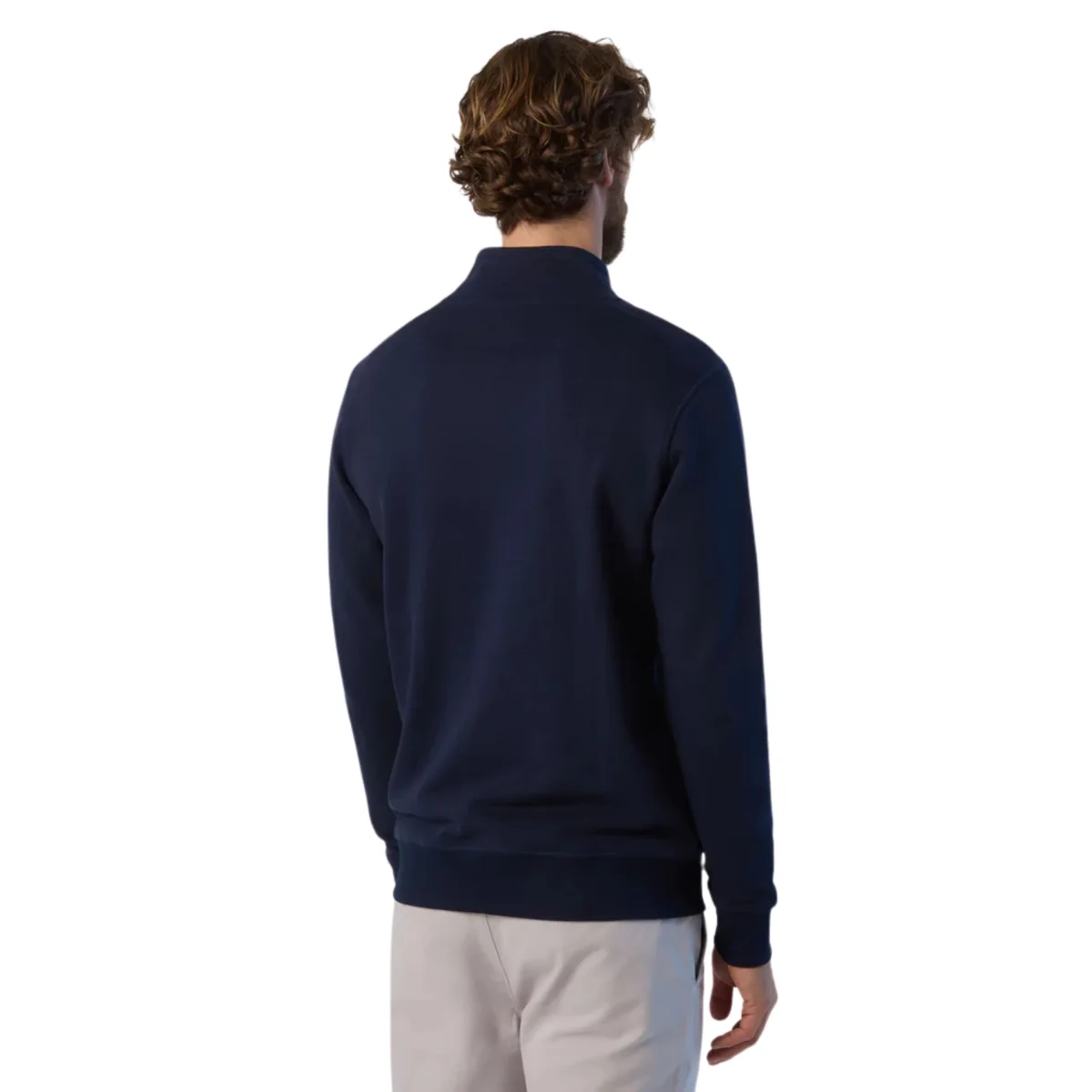 North Sails Felpa manica lunga BASIC FULL ZIP SWEATSHIRT blu navy 691221 - immagine 8