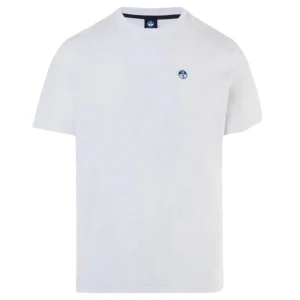 North Sails T-shirt maglia maglietta logo bollo bianco 692970 0101