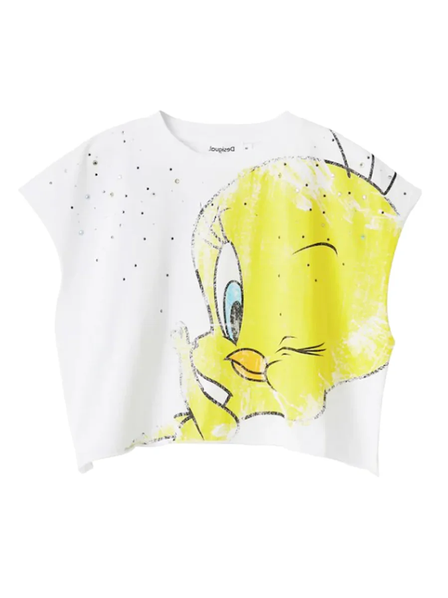 Desigual T-shirt Titti Bianco Donna