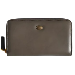 The Bridge Wallet Leather Grigio Donna