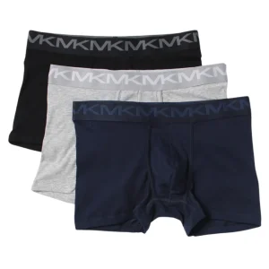 Michael Kors Tripack 3 Pezzi Set Kit Intimo Mutande Blu Uomo