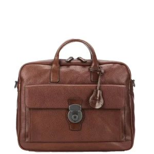 The Bridge Briefcase Capalbio Martellata Marrone Uomo