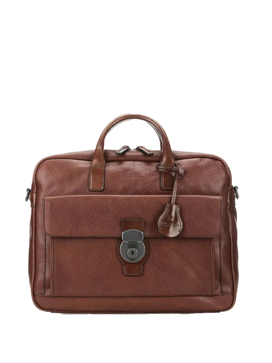 The Bridge Briefcase Capalbio Martellata Marrone Uomo