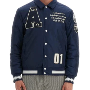 La Martina Bomber Wilburt Blu Poliestere