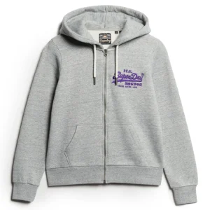 Superdry Ziphood Neon VL Graphic Cotone Grigio