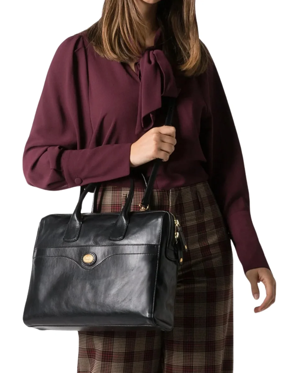 The Bridge Tracolla Spalla Cartella Porta Pc Viaggio Trolley Nero Donna - immagine 5