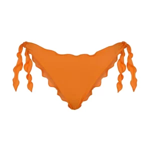 Mefui Slip Brasiliano Frou Frou Con Nodi Arancione Donna