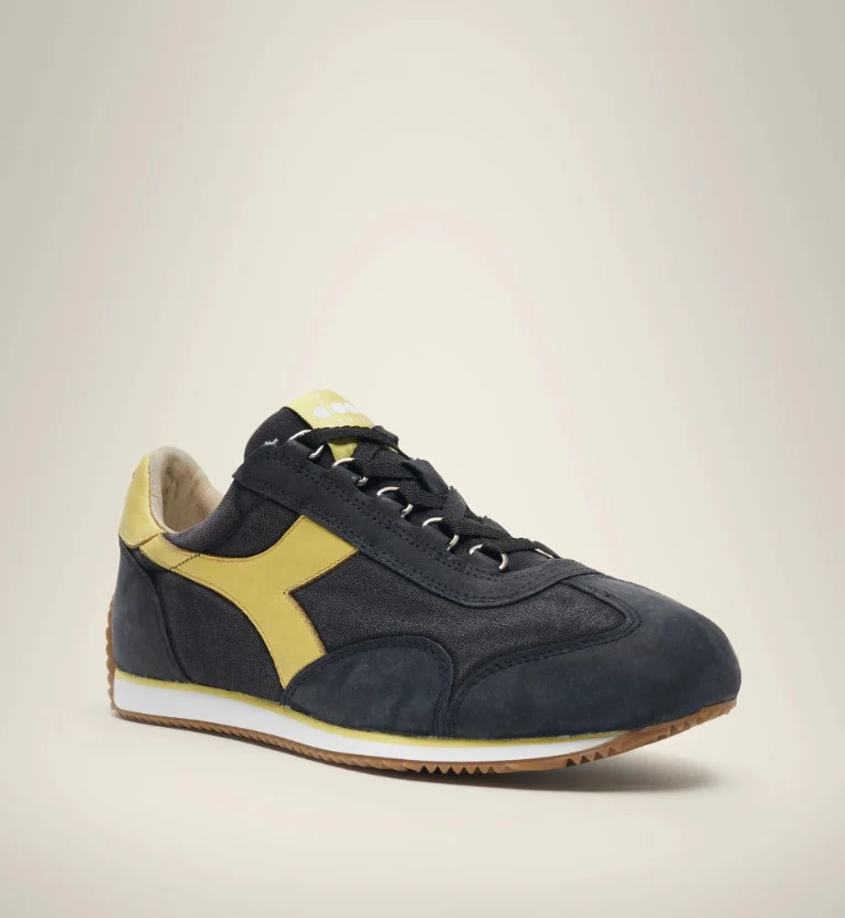 Diadora Heritage Sneakers Equipe Canvas/Pelle Stone Wash Nero - immagine 3