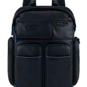 Piquadro Antifrode Rfid Tasche Scomparti Accessori Porta Pc Laptop Computer Blu Uomo