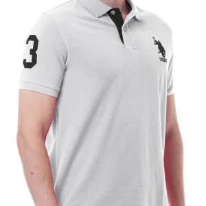 U.S. Polo Assn. T-Shirt Numero Bianco in Cotone