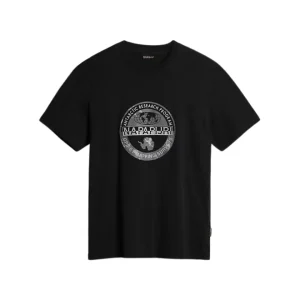 Napapijri T-Shirt Manica Corta Girocollo Cotone Nero