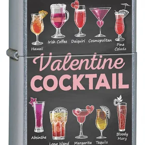 Zippo Accendino Valentine Bar Limited Edition Argento 207 COCKTAIL