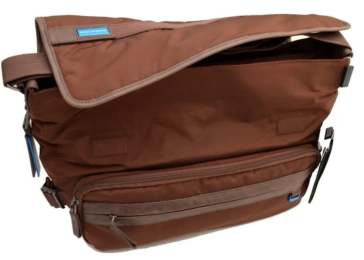 Piquadro Borsa Tracolla Porta Pc Marrone Uomo - immagine 4