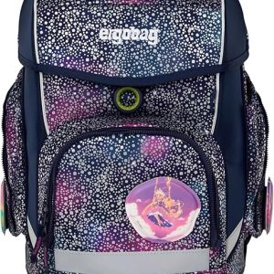 Ergobag Zaino Scolastico Bambina Set Cubo 5 Pezzi Viola 'Bearlaxy'