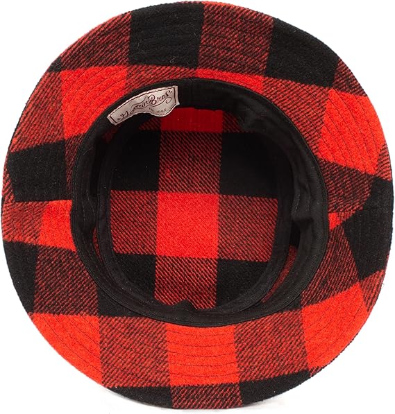 Goorin Bros. Cappello Pescatore The Farm Buffalo Rosso Nero Unisex Slim Fit - immagine 4