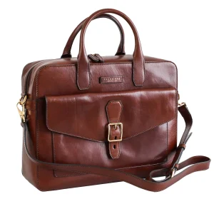 The Bridge Cartella Ventiquattrore in Pelle Marrone Uomo