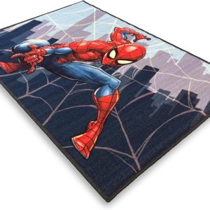 SPIDER MAN DISNEY Tappeto con Antiscivolo x cameretta 80x120 cm