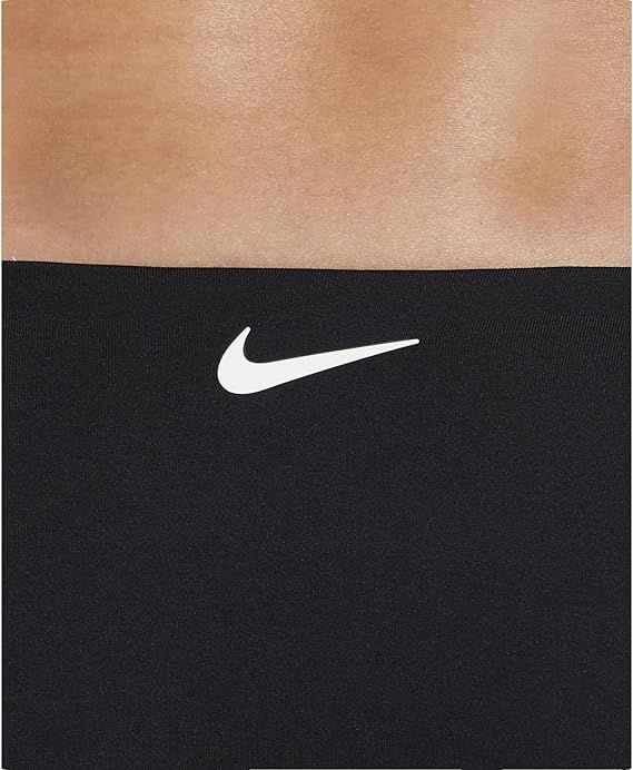 Nike Swim Costume Bralette Bikini Set NESSF243 Tessuto Tecnico Nero Donna - immagine 5