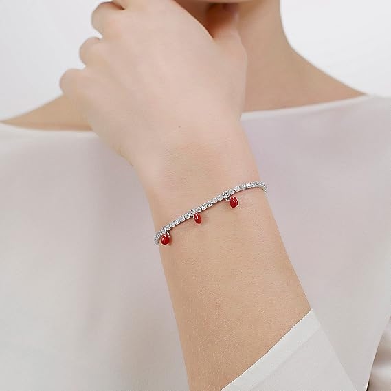 Brosway Bracciale Tennis in Acciaio e Cubic Zirconia Simbolo Cuore Collezione Desideri BEI044 - immagine 3