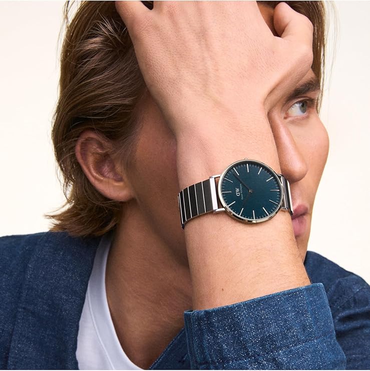 Daniel Wellington Classic Piano Link 40mm Orologio da Uomo dw00100776 - immagine 3