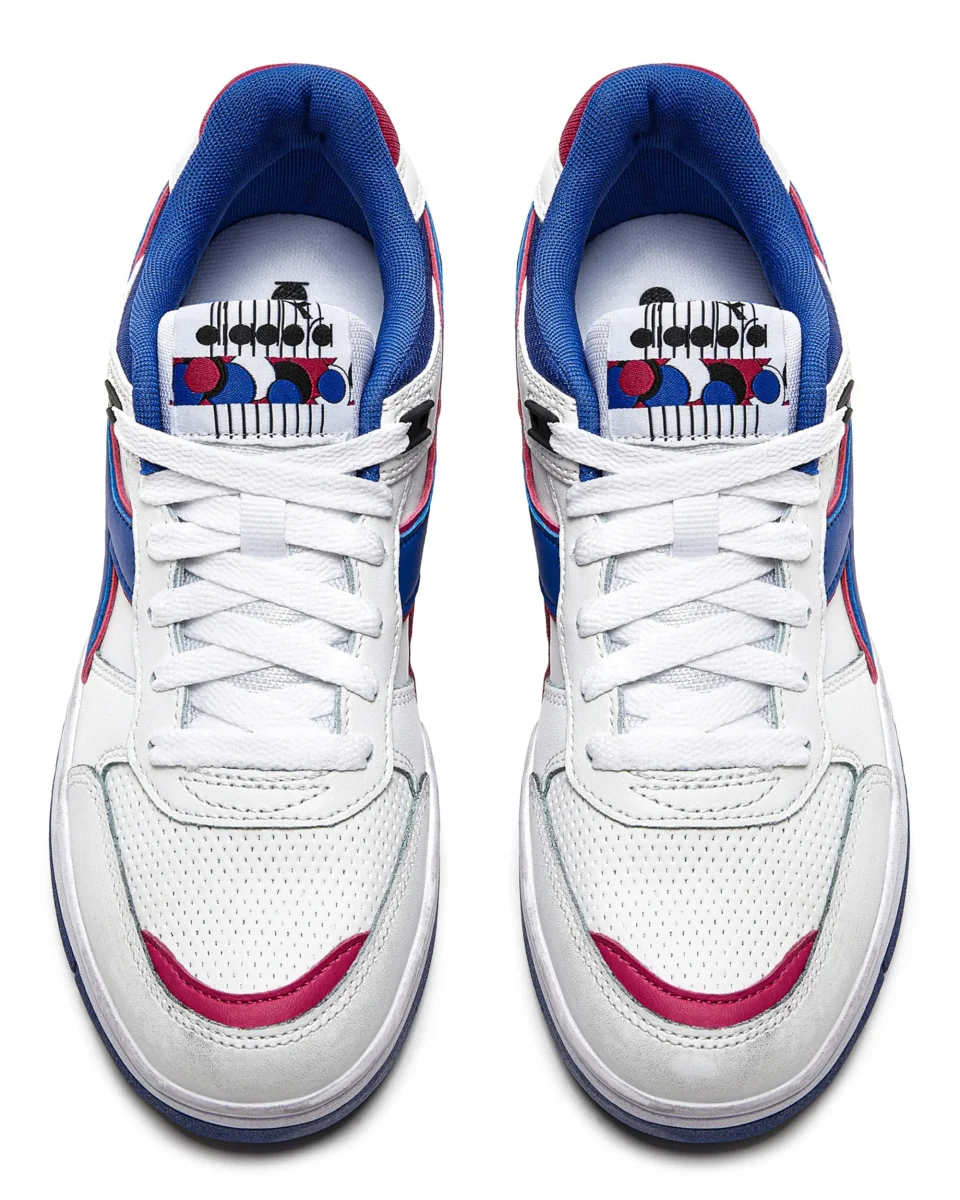 Diadora Sneakers B.56 Pelle Bianca Effetto Usato - immagine 7