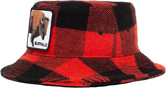 Goorin Bros. Cappello Pescatore The Farm Buffalo Rosso Nero Unisex Slim Fit - immagine 7