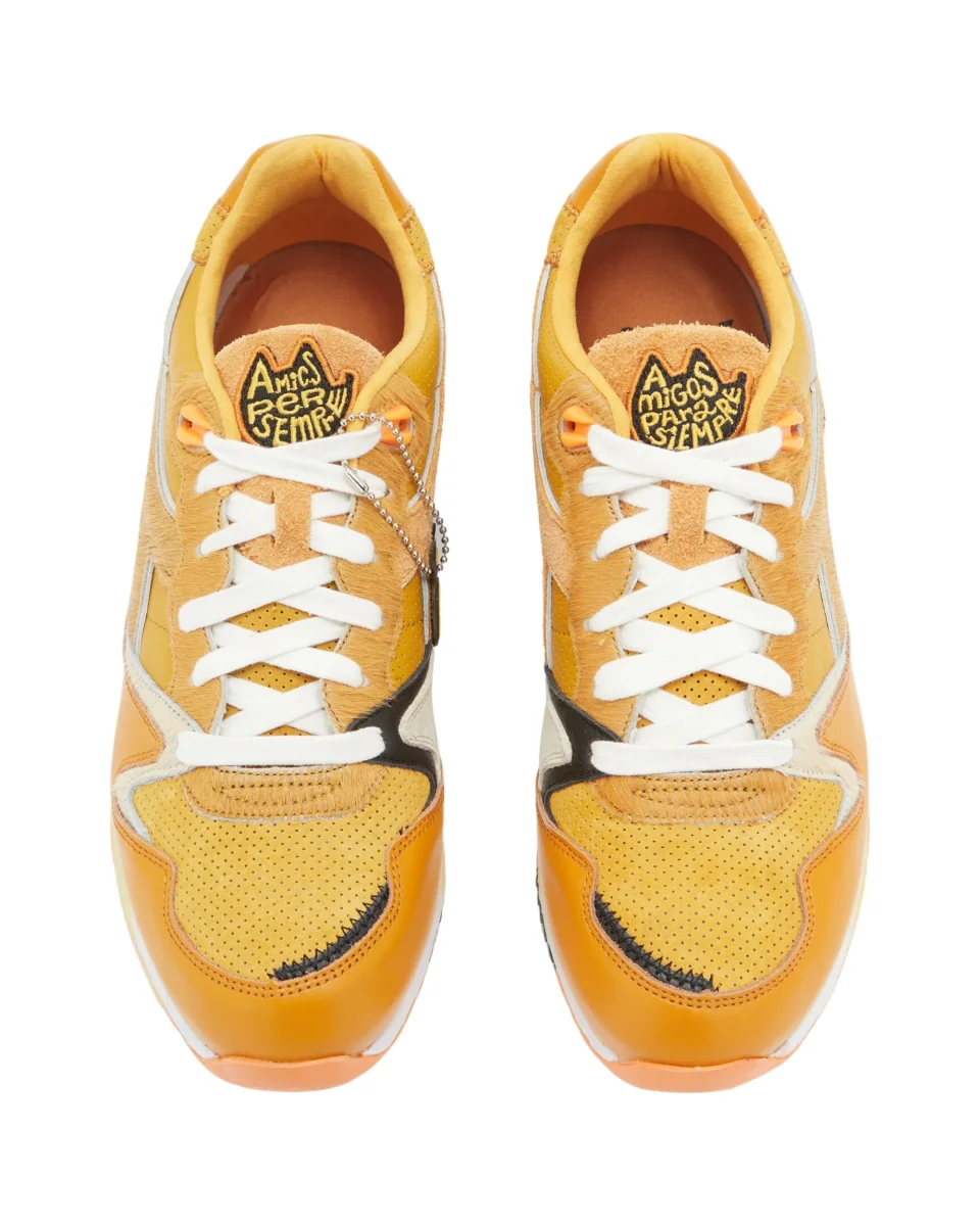 Diadora Sneakers V7000 Pelle Giallo - immagine 3
