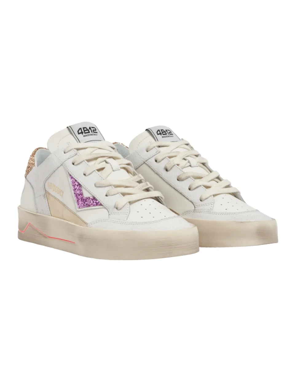 4b12 Sneaker Bianco Donna - immagine 3