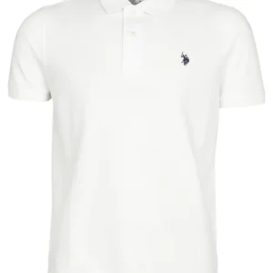 U.S. Polo Assn. T-shirt Logo Fronte e Retro in Cotone colore Bianco