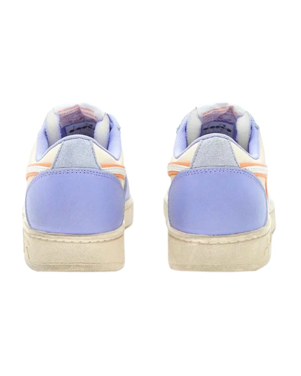 Diadora Sneaker Magic Basket Low Icona Pelle Viola - immagine 4