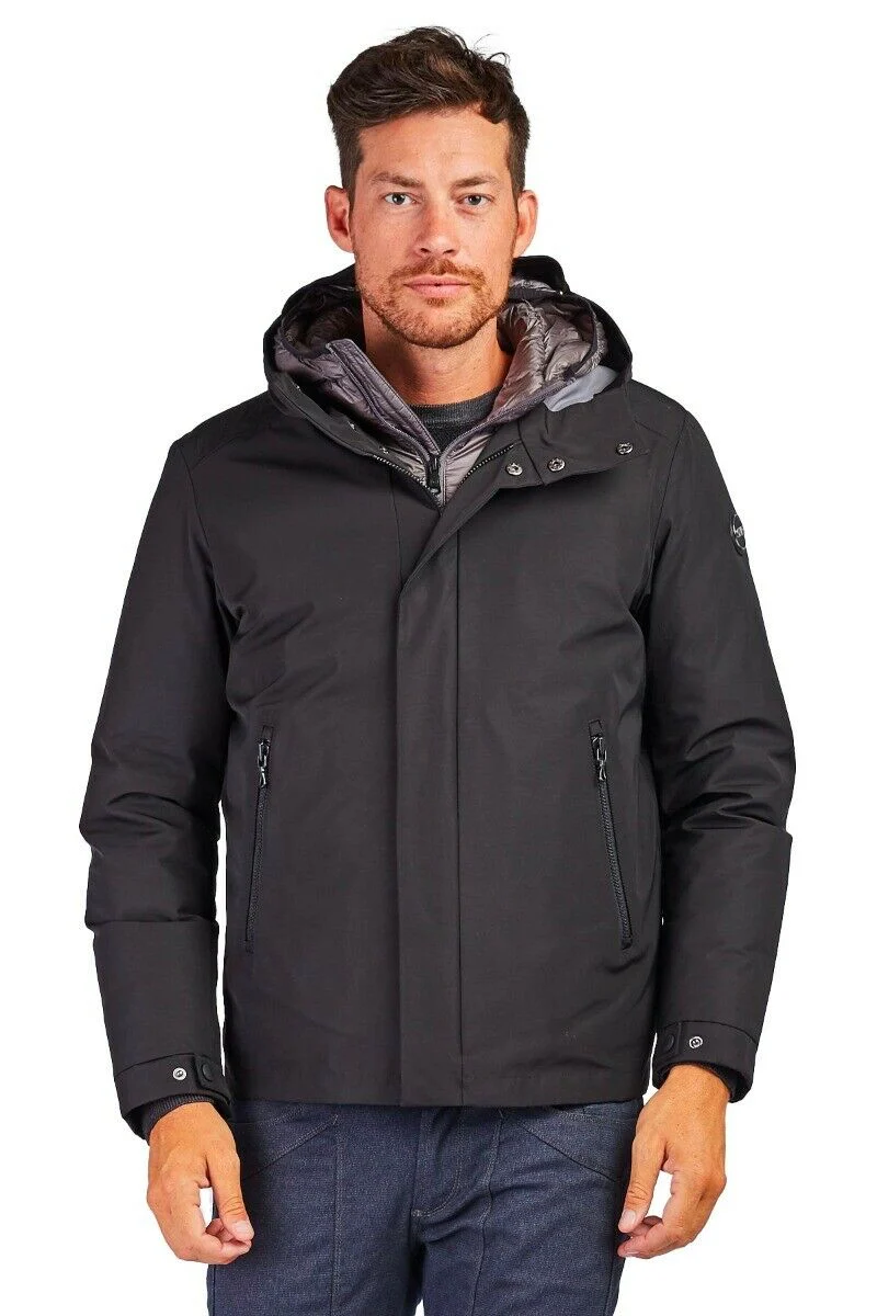 Colmar Piumino Corto Poliestere/Cotone Nero