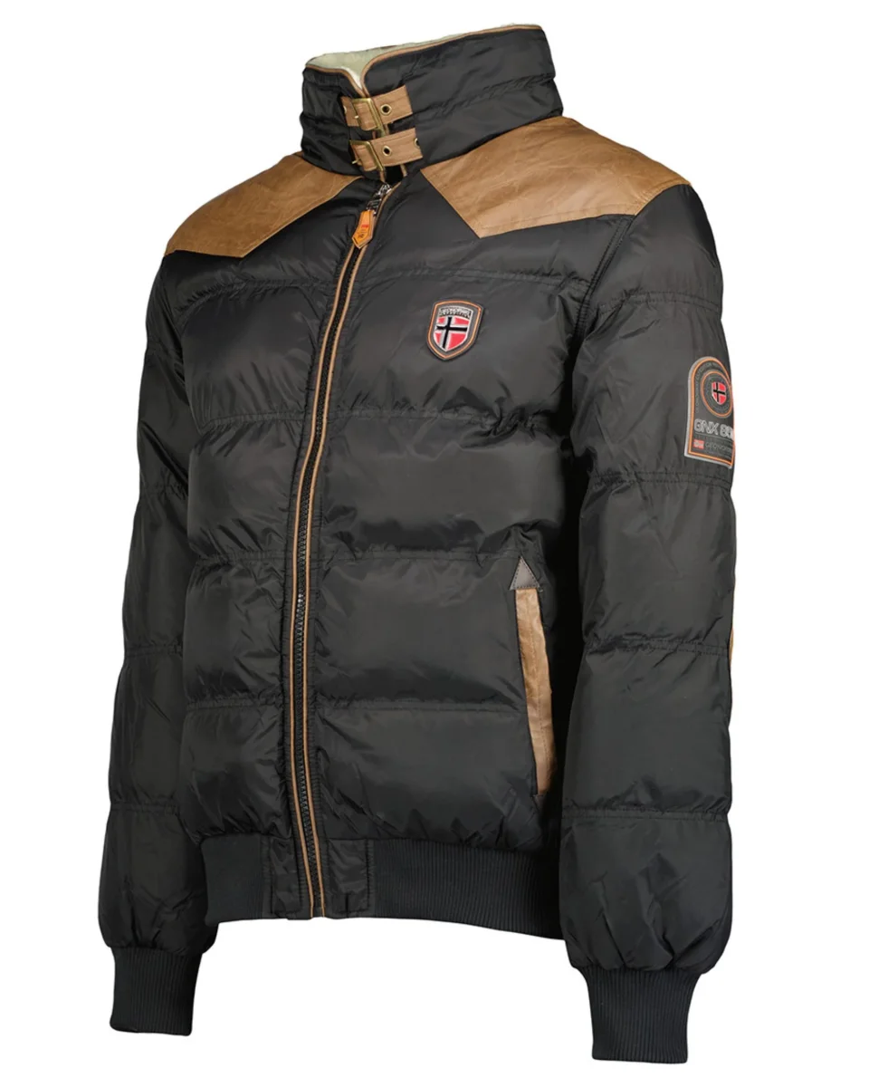 Geographical Norway Giacca Giubbotto Teddy Orsetto Nero Uomo Abramovitch - immagine 4