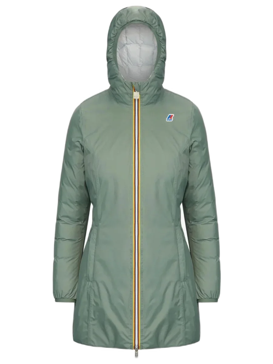 K-way Denise Thermo Plus.2 Double Reversibile Giubbotto Piumino Verde Donna