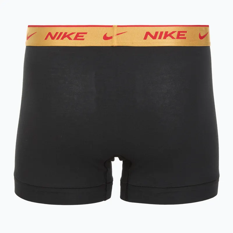 Nike 3 pack trunk boxer cotone elastico con logo 0000KE1008 tripack nero - immagine 4