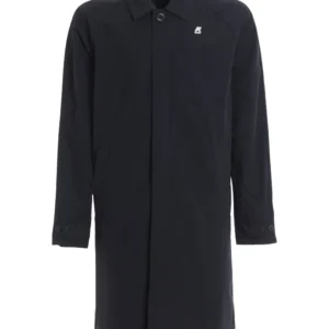 K-way Poirot Nylon Canvas Blu Uomo