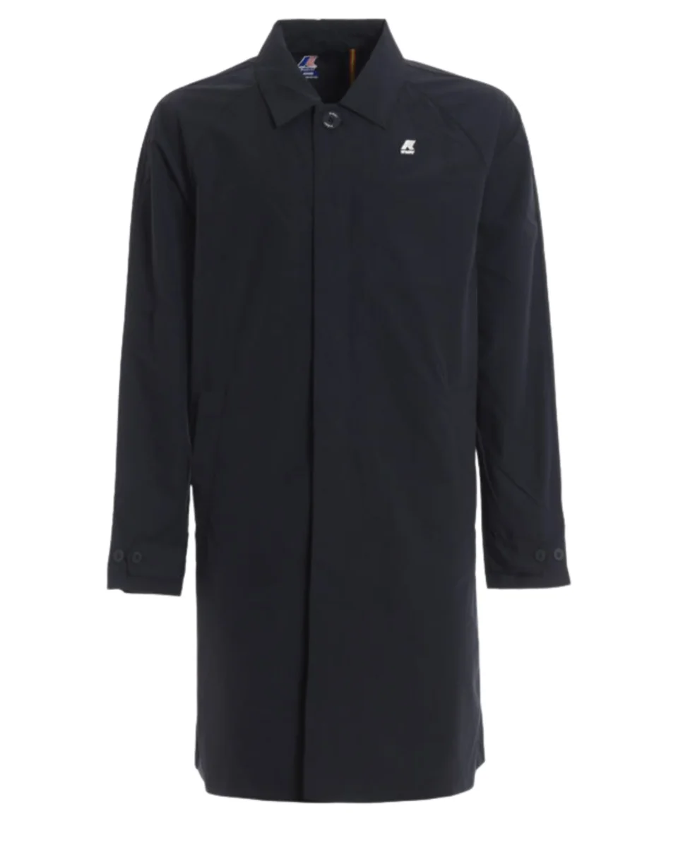 K-way Poirot Nylon Canvas Blu Uomo