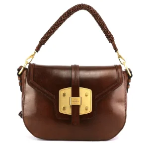The Bridge Borsa a spalla in Pelle Marrone Donna