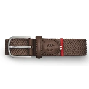 La Boucle cintura intrecciata con fibbia in metallo premium box regalo Firenze marrone