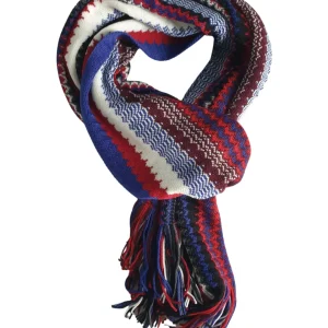 Missoni Stola Fantasia Geometrica Lana Rosso