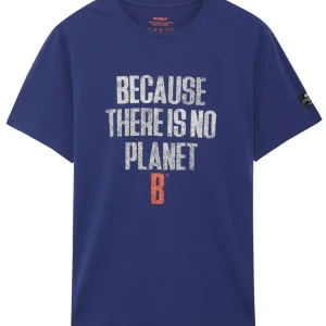 Ecoalf Maglia Manica Corta con Stampa Frontale Cotone Viola