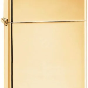 Zippo Antivento Ricaricabile Made In Usa Oro Unisex