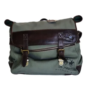 La Martina Weekend Bag Valigia Viaggio Porta Documenti Grigio Uomo