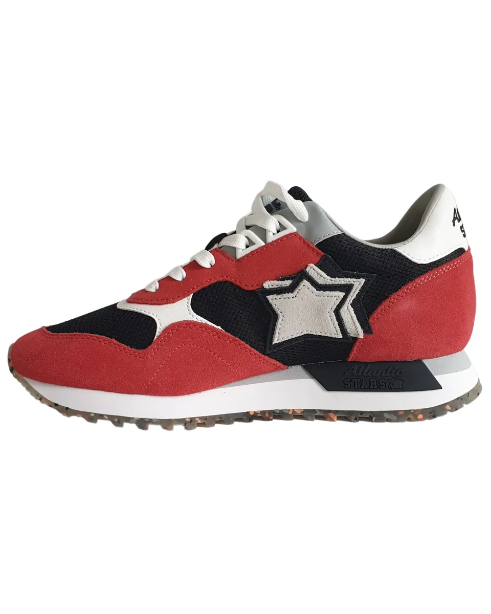 Atlantic Stars Sneaker Casual Dracoc Rosso Nero Uomo - immagine 3